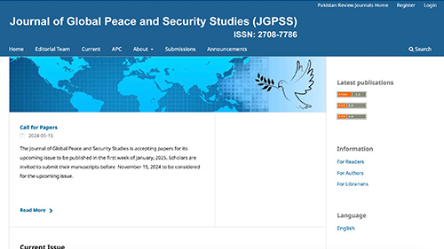 JGPSS journal website