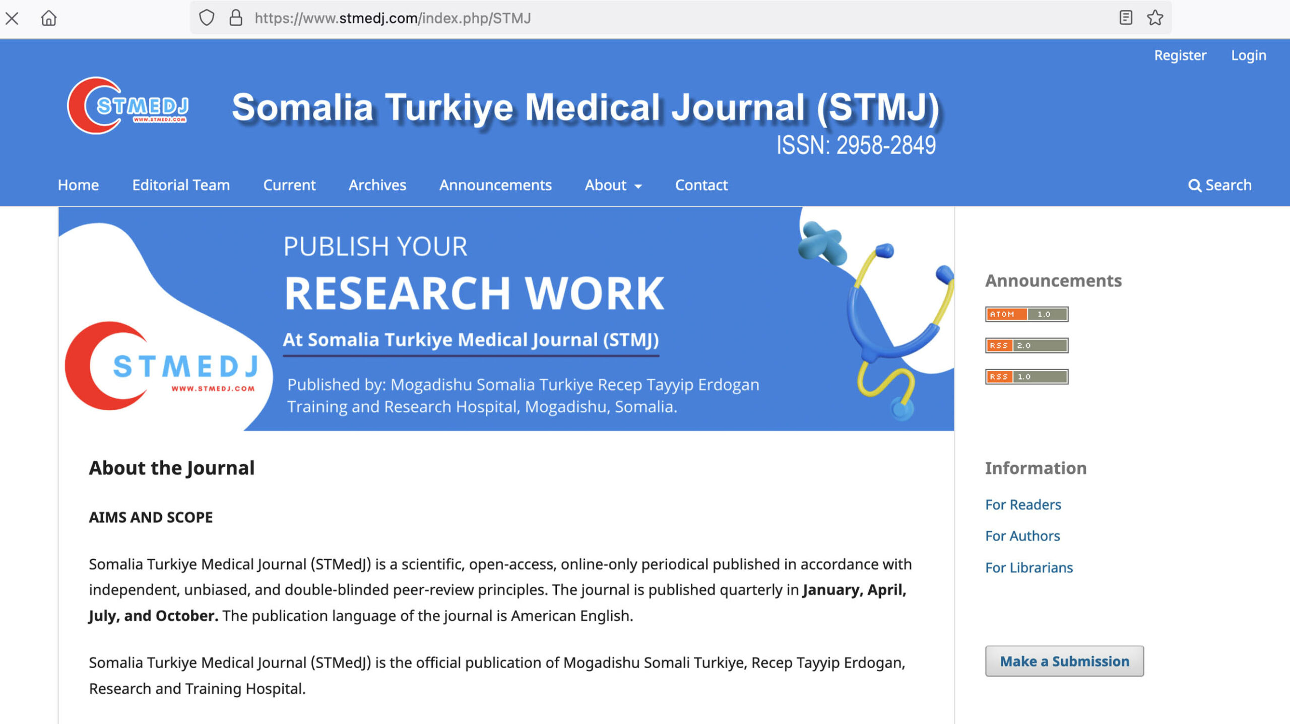 STMJ journal website