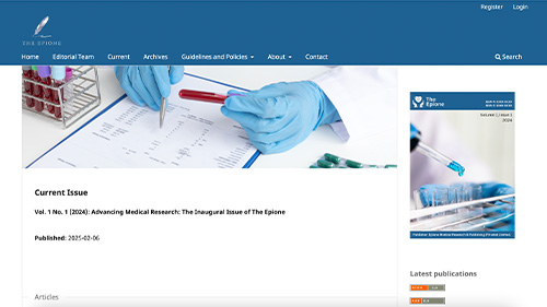 The Epione journal website